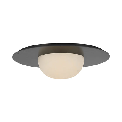 Fosse LED Flush Mount Ceiling Light in Bronze (Large).
