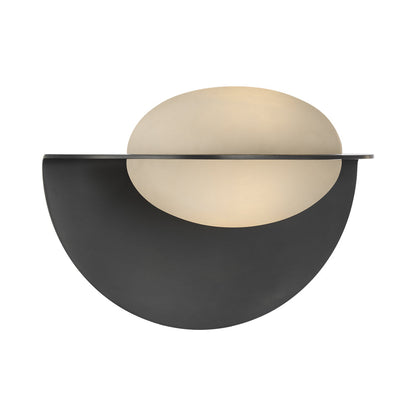 Fosse LED Invertable Oval Wall Light in Bronze.