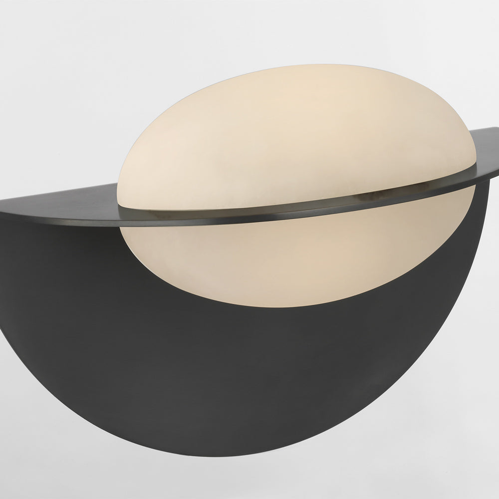 Fosse LED Invertable Oval Wall Light in Detail.