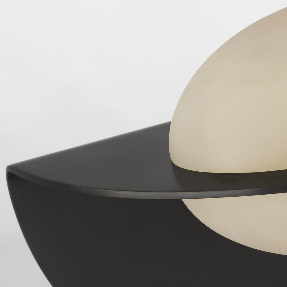 Fosse LED Invertable Oval Wall Light in Detail.