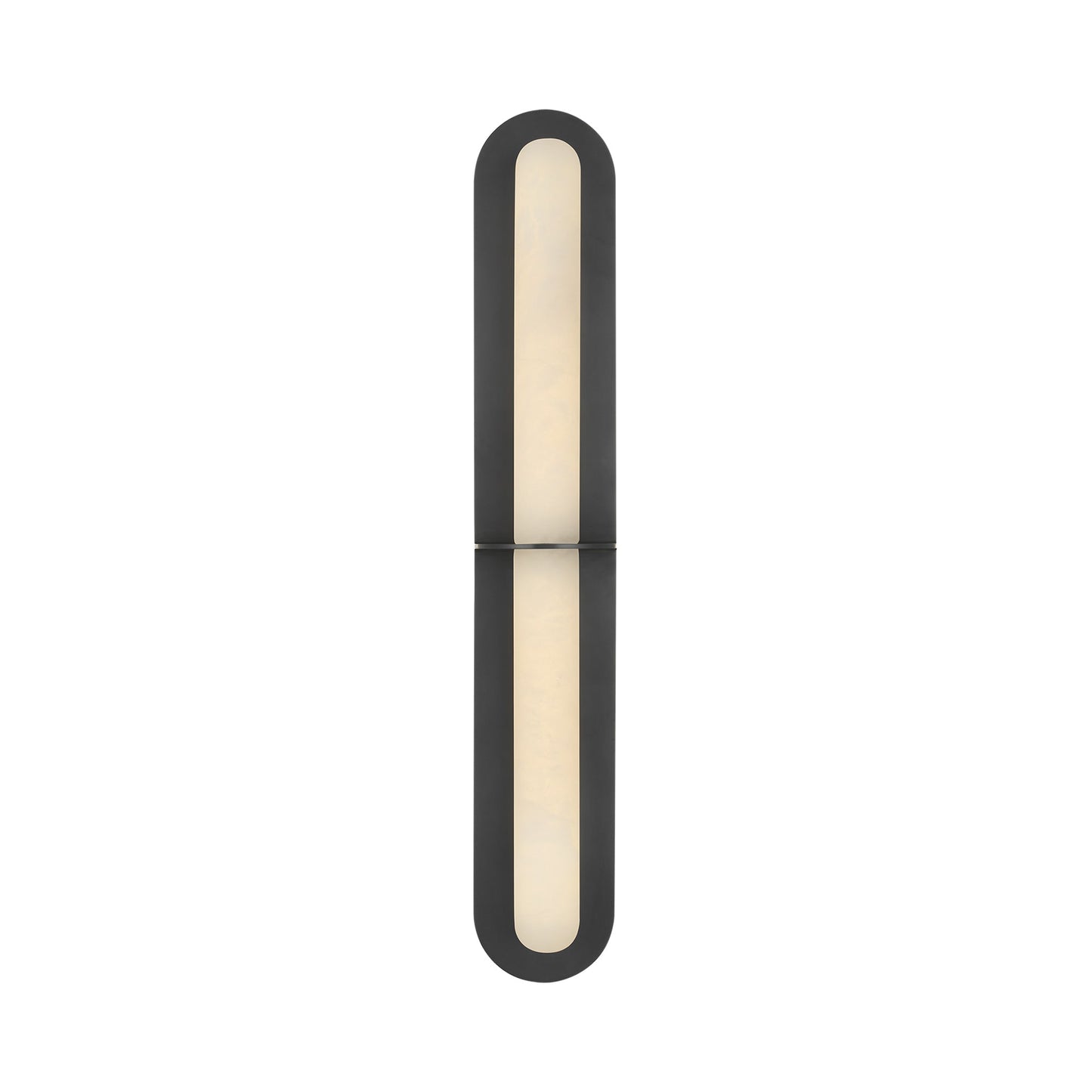 Fosse LED Linear Tube Wall Light in Bronze.