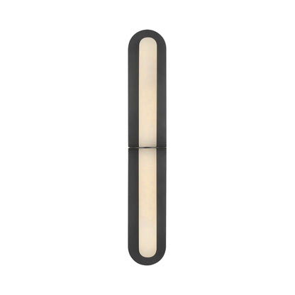 Fosse LED Linear Tube Wall Light in Bronze.
