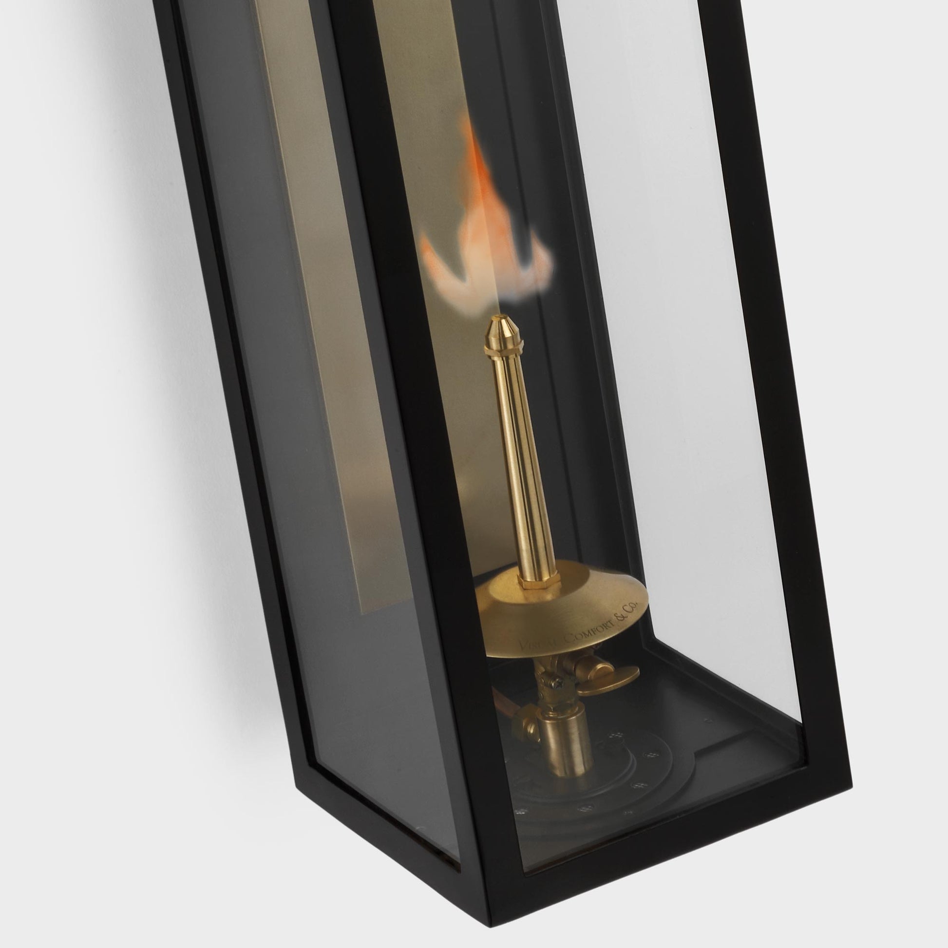 Fresno 3/4 Outdoor Gas Wall Light in Detail.