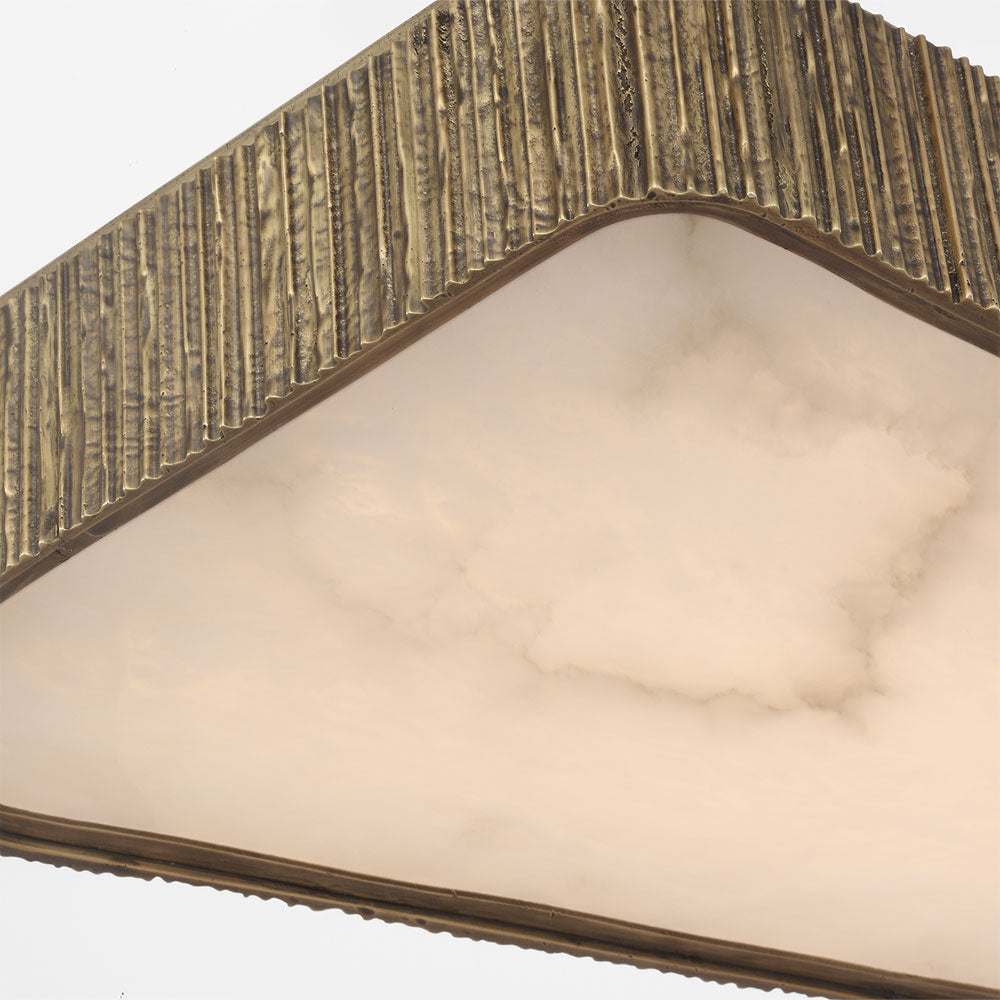 Fumar Asymmetrical LED Flush Mount Ceiling Light in Detail.