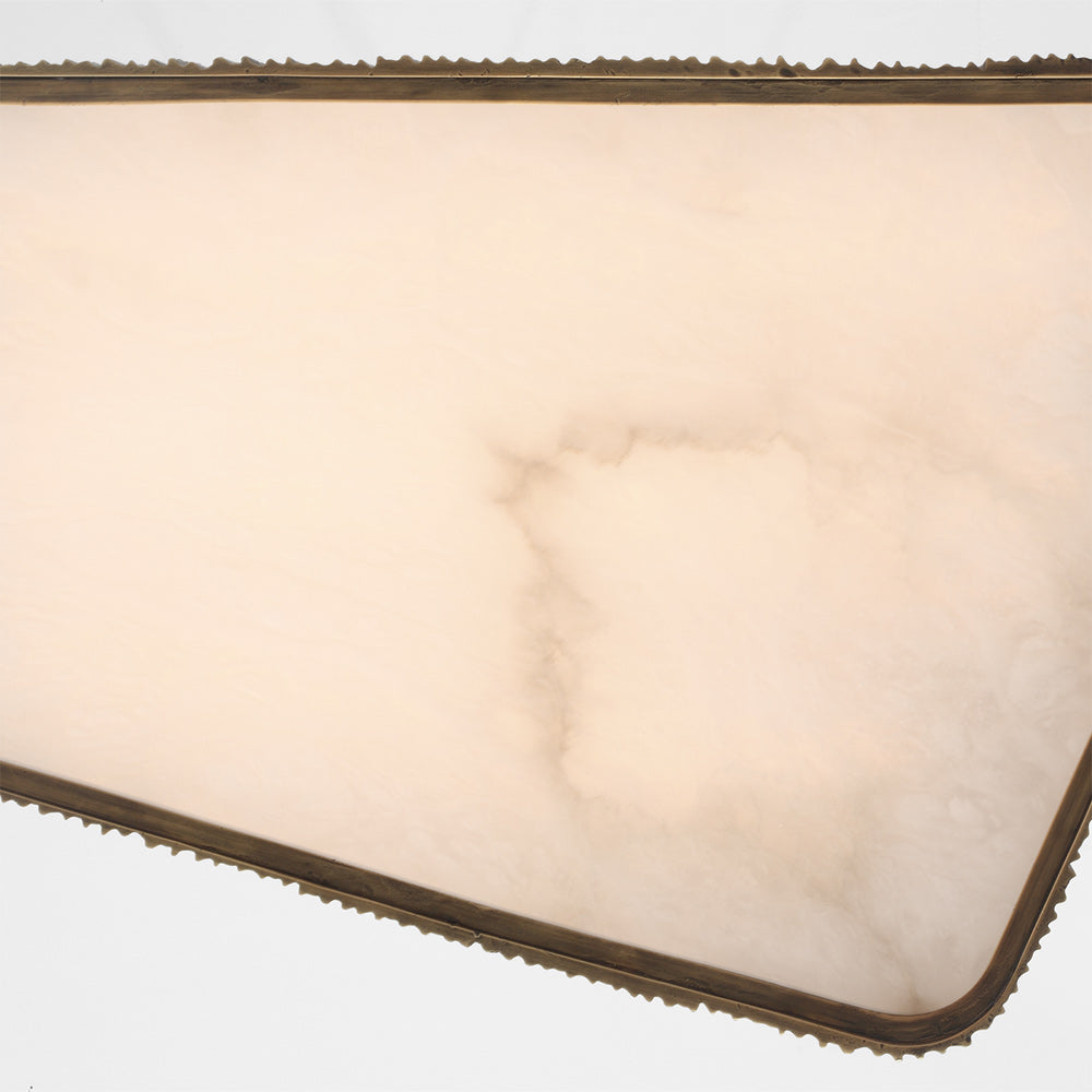 Fumar Asymmetrical LED Flush Mount Ceiling Light in Detail.