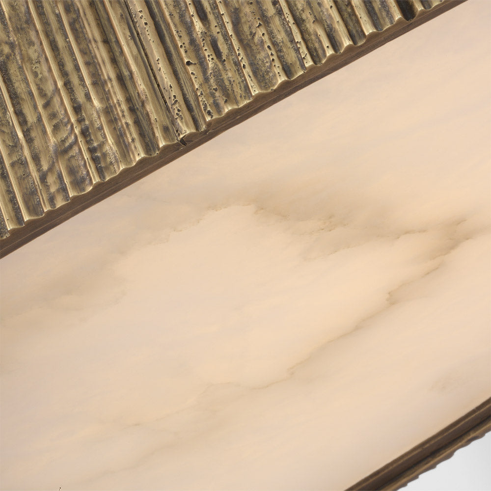 Fumar Asymmetrical LED Flush Mount Ceiling Light in Detail.