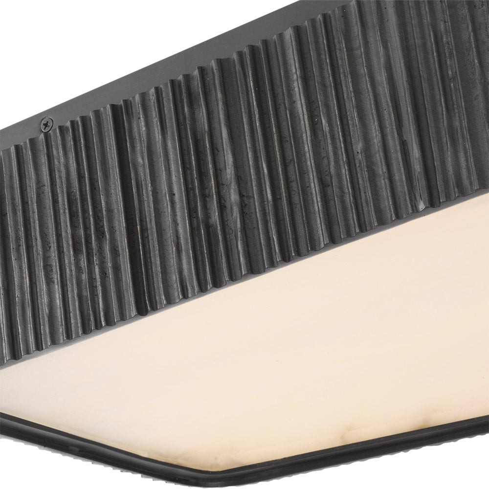 Fumar Asymmetrical LED Flush Mount Ceiling Light in Detail.