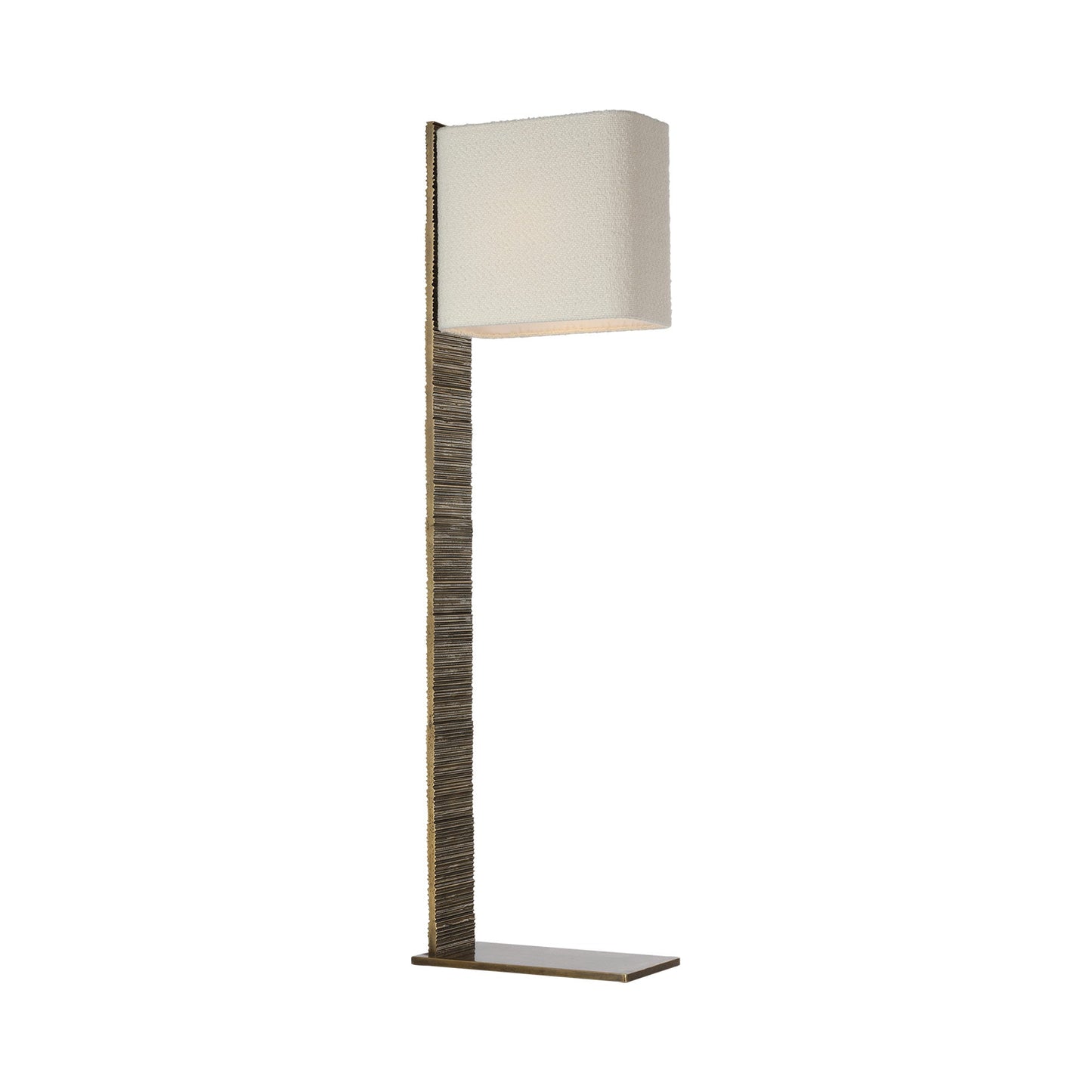 Fumar Floor Lamp in Ridged Tombac.