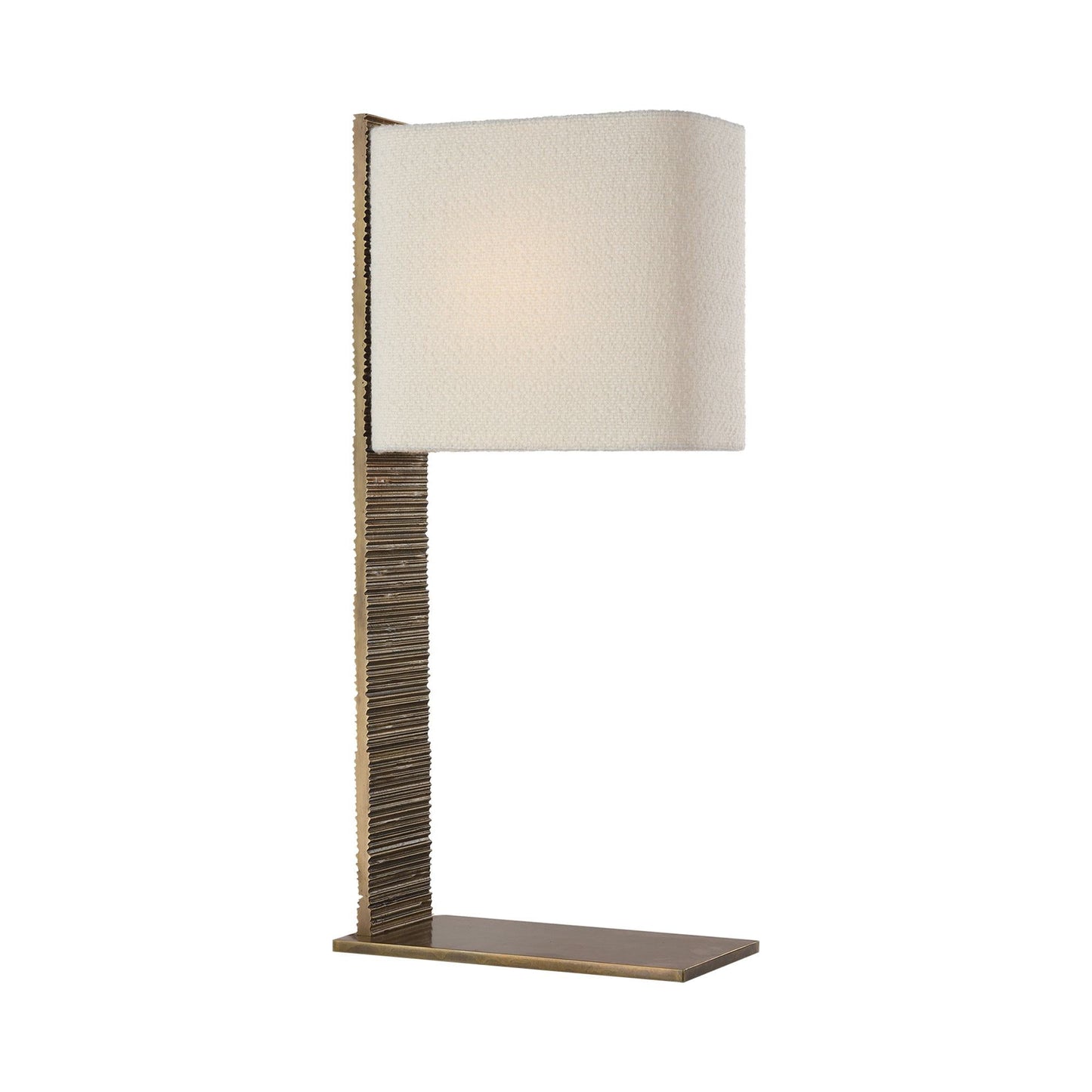 Fumar Statement Table Lamp in Ridged Tombac.