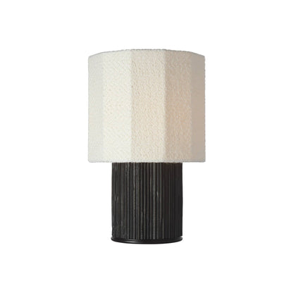 Fumar Table Lamp in Ridged Carbon (Small).