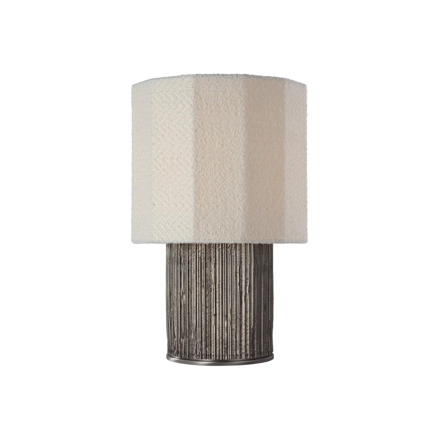 Fumar Table Lamp in Ridged Graphite (Small).