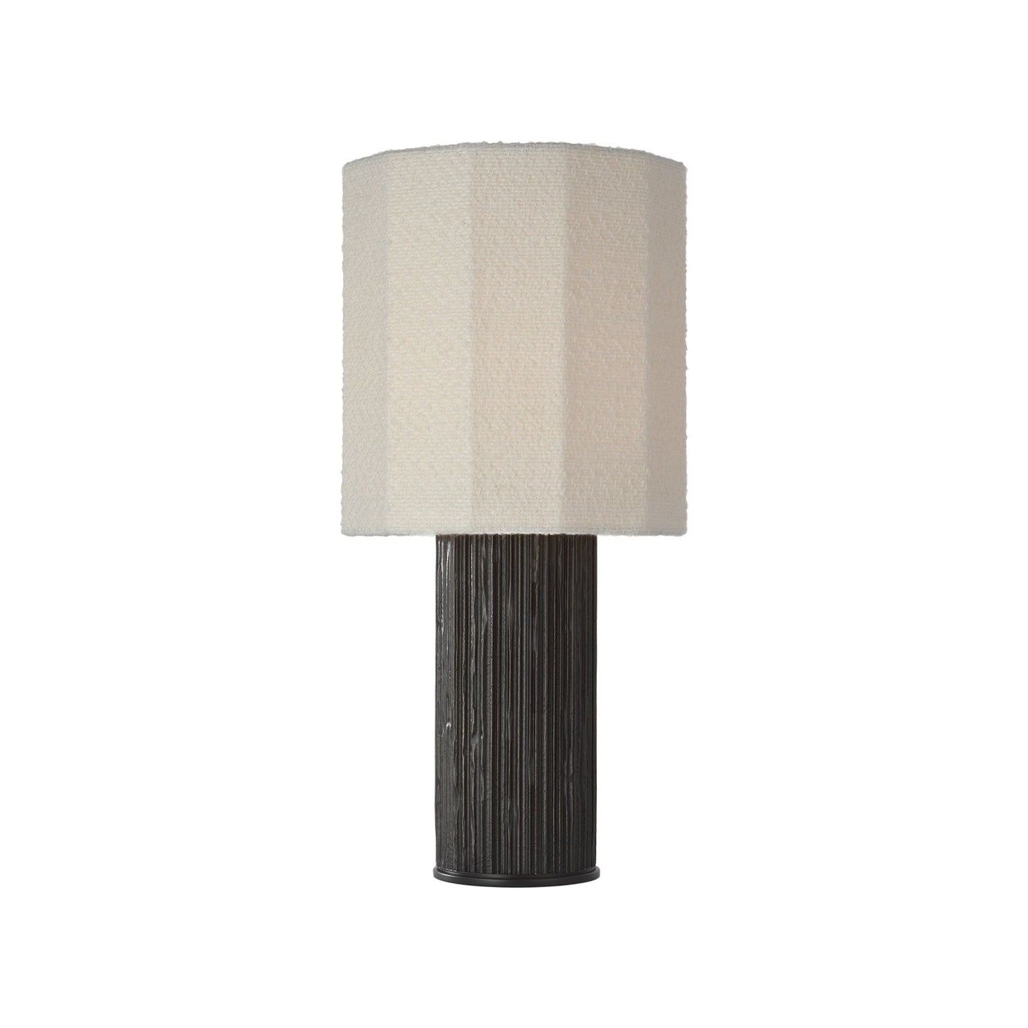 Fumar Table Lamp in Ridged Carbon (Medium).
