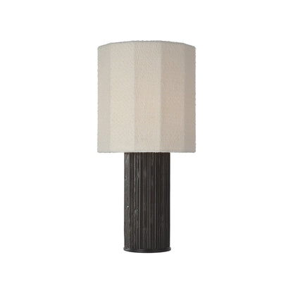 Fumar Table Lamp in Ridged Carbon (Medium).