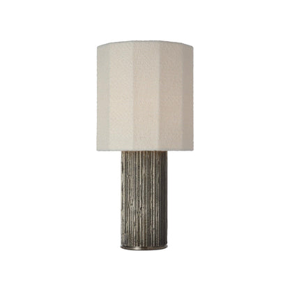 Fumar Table Lamp in Ridged Graphite (Medium).