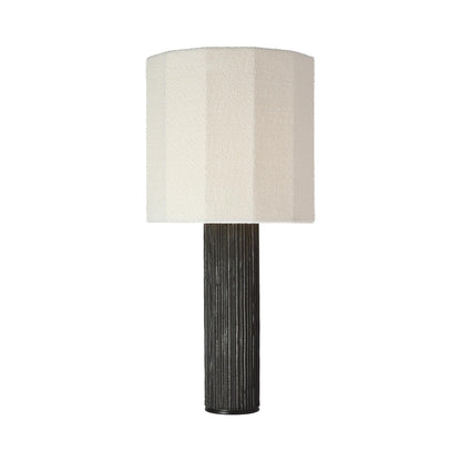 Fumar Table Lamp in Ridged Carbon (Large).