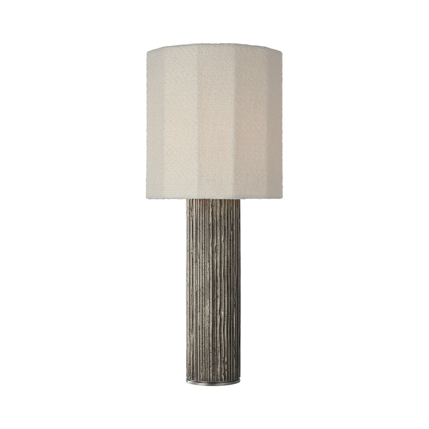 Fumar Table Lamp in Ridged Graphite (Large).
