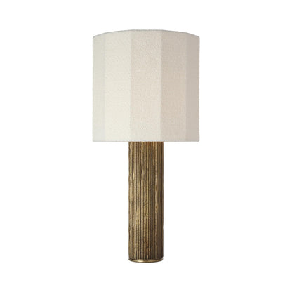 Fumar Table Lamp in Ridged Tombac (Large).