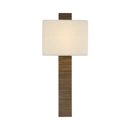 Fumar Tail LED Wall Light in Ridged Tombac.