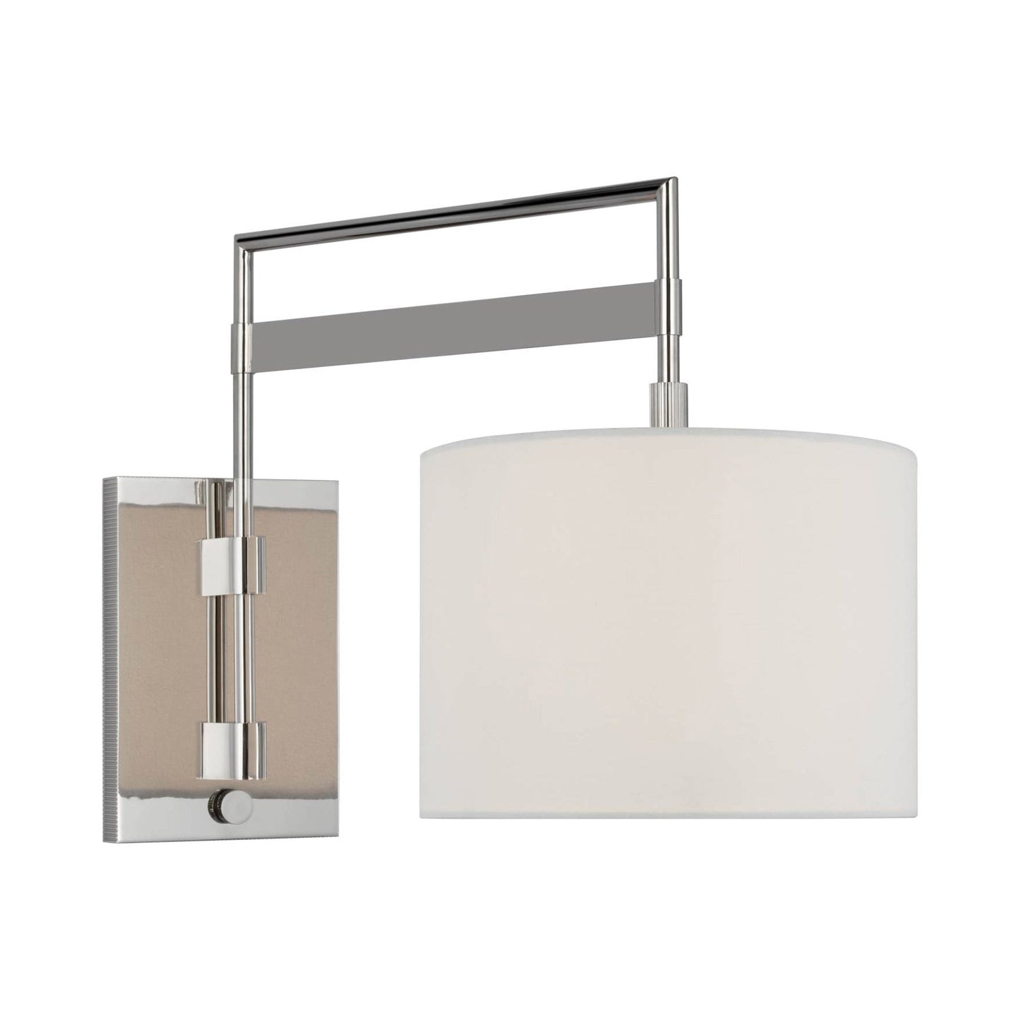 Gael Wall Light in Polished Nickel (Small).