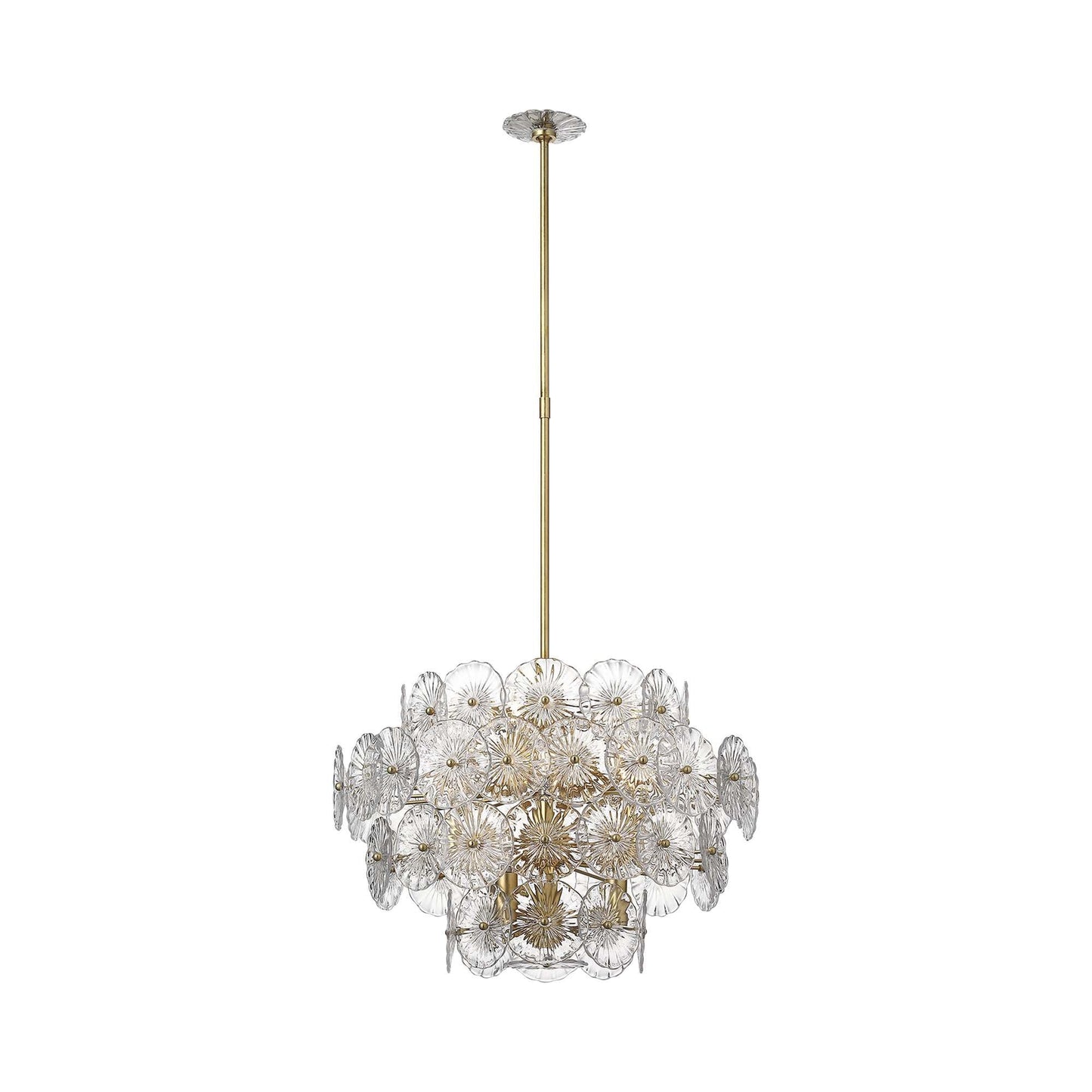 Gianna Chandelier in Gild (Clear Glass).