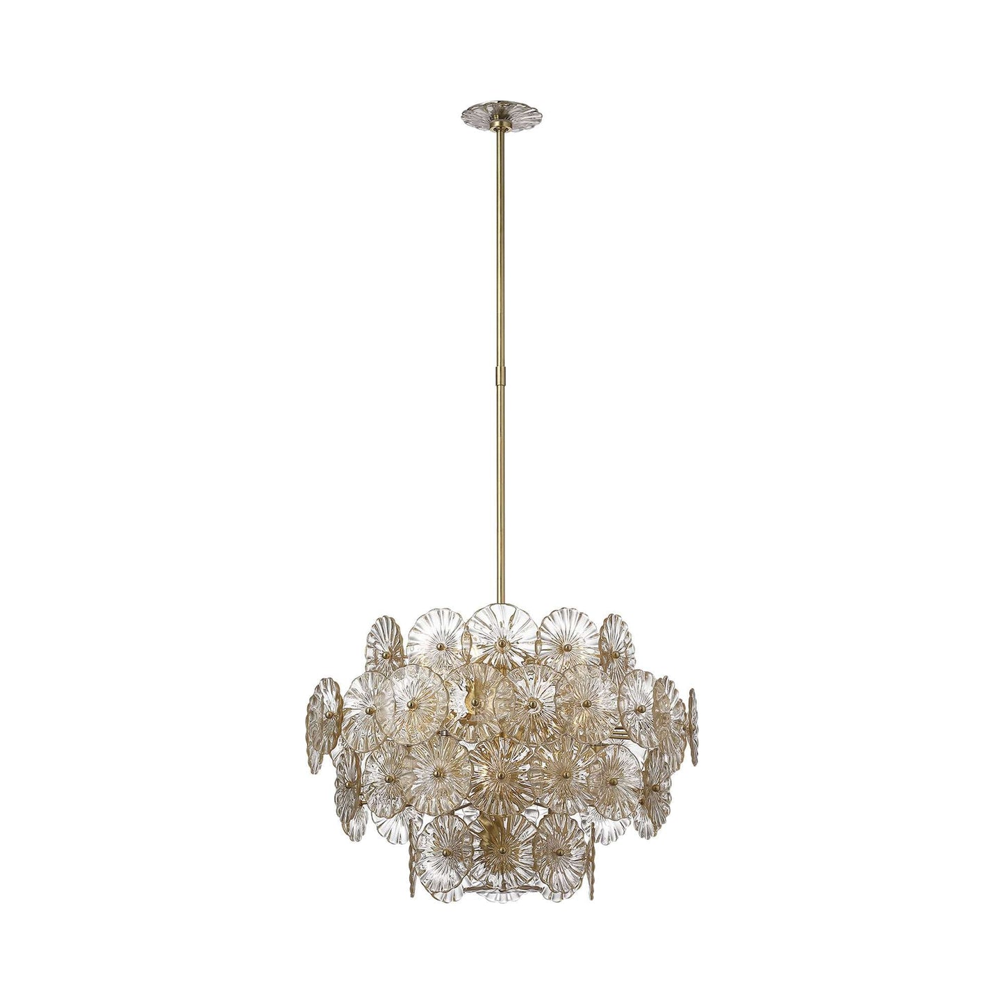 Gianna Chandelier in Gild (Gold Fleck Glass).