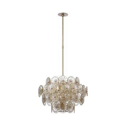 Gianna Chandelier in Gild (Gold Fleck Glass).