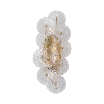 Gianna Layered Wall Light in Gild (Clear Glass).