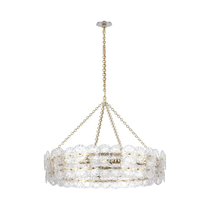 Gianna Ring Chandelier in Gild (Clear Glass).