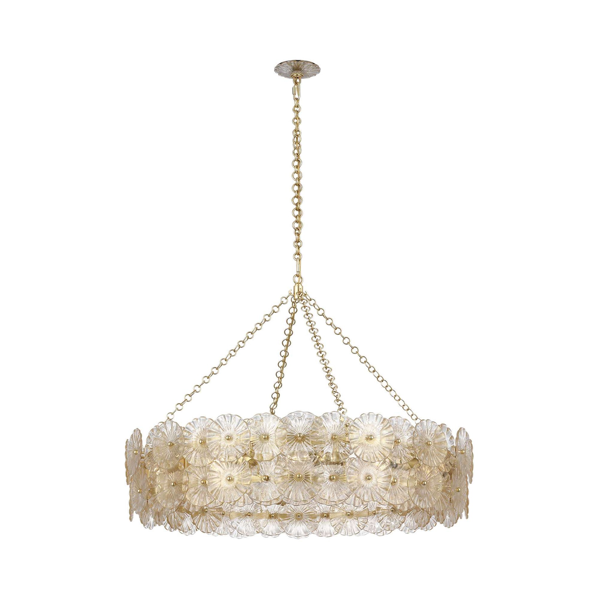 Gianna Ring Chandelier in Gild (Gold Fleck Glass).