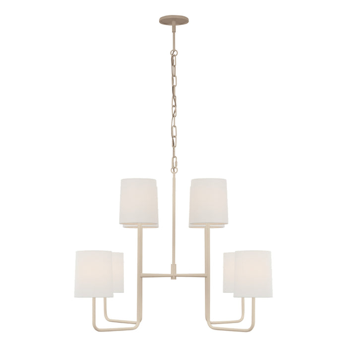 Go Lightly Chandelier in China White/Linen(Extra Large).
