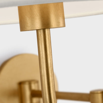 Go Lightly Swing Arm Wall Light in Detail.