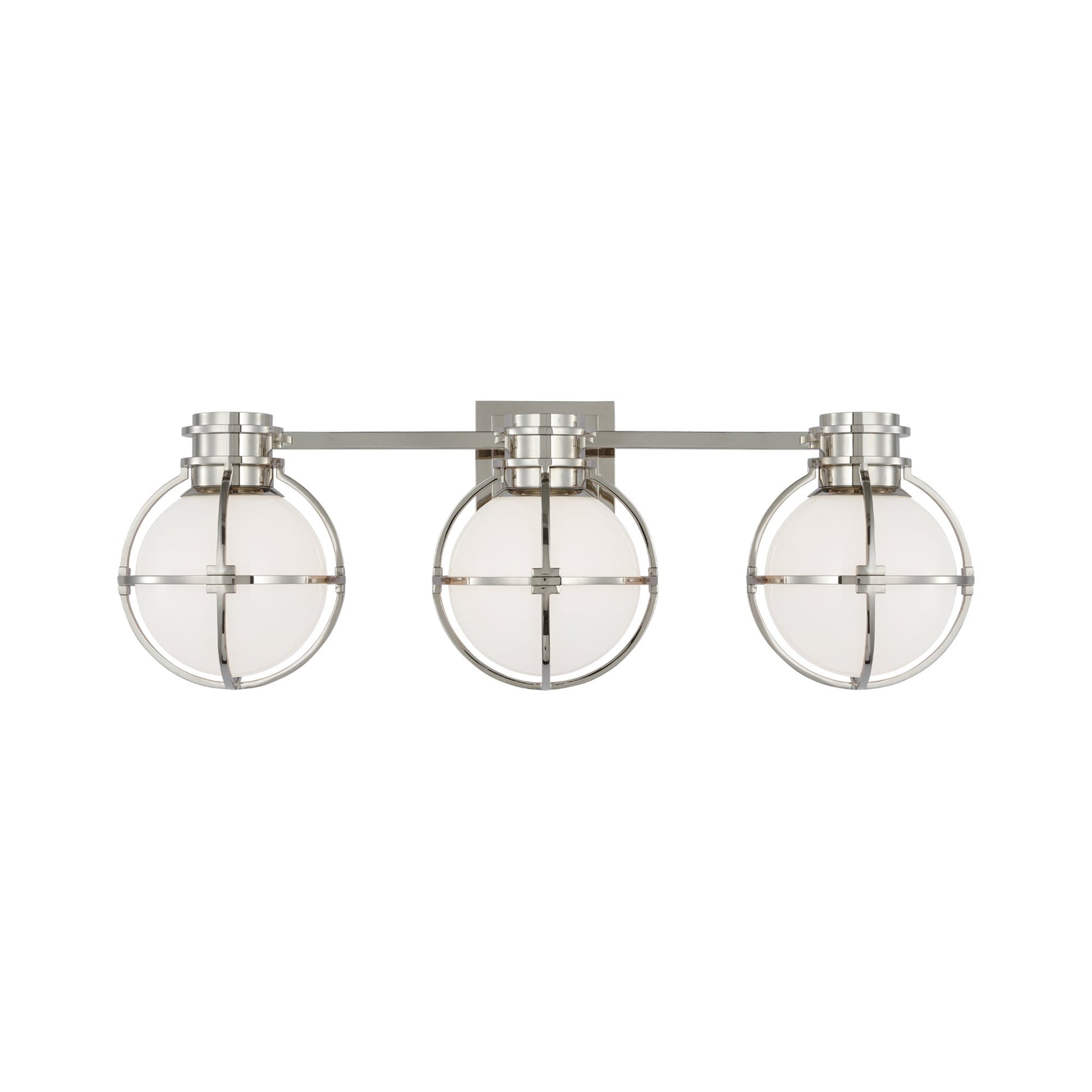 Gracie Bath Wall Light in Polished Nickel (3-Light).