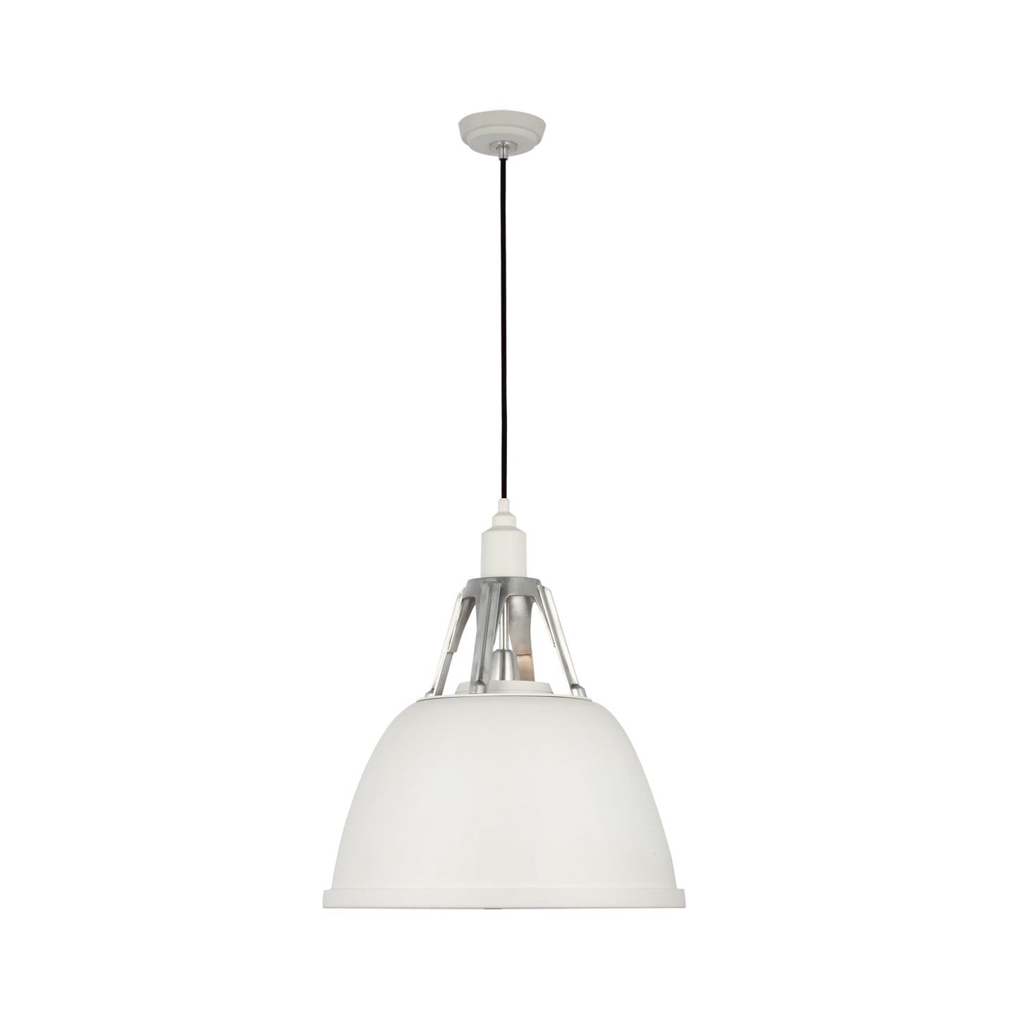 Gunner Pendant Light in White (18-Inch).