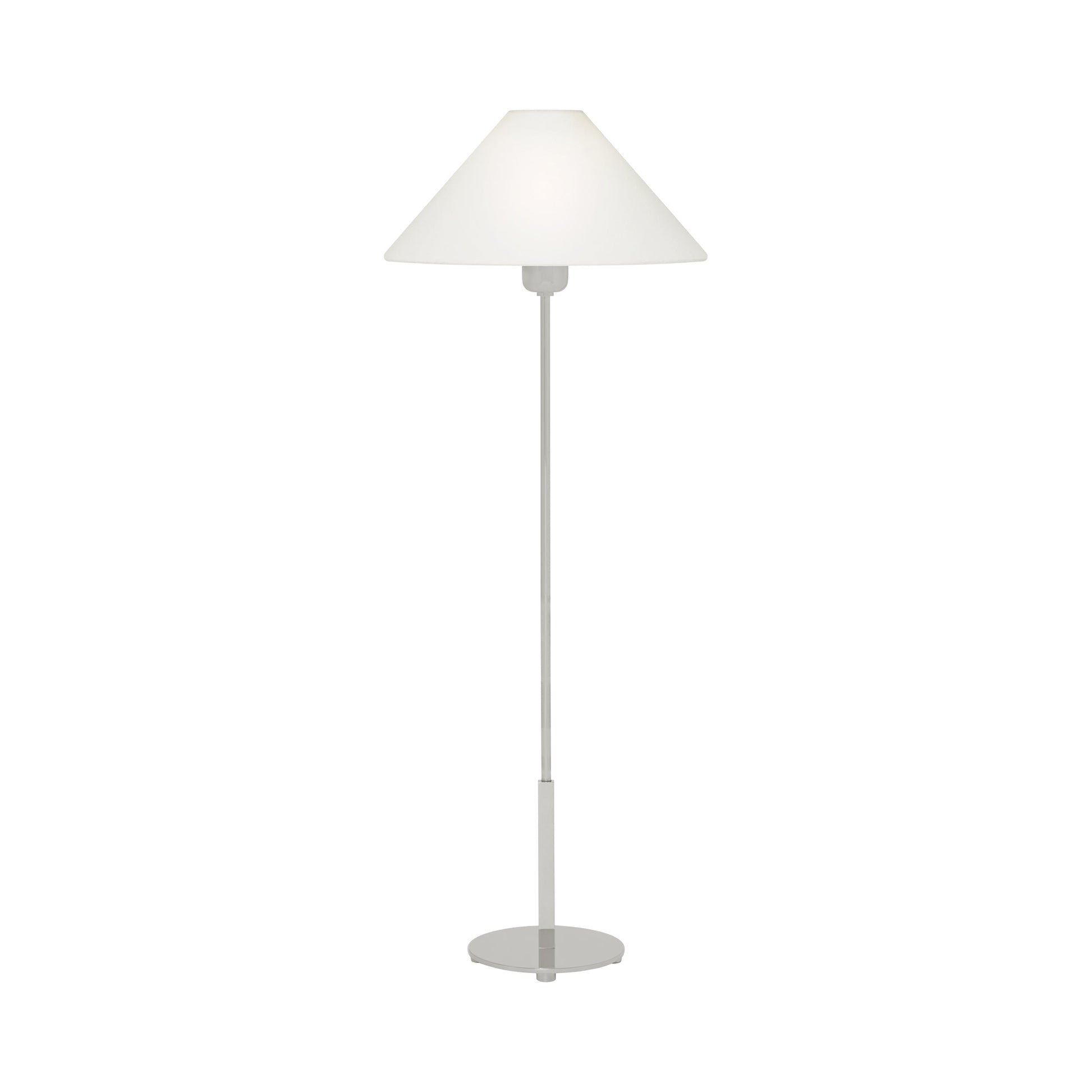 Hackney Table Lamp in Polished Nickel (31.75-Inch).