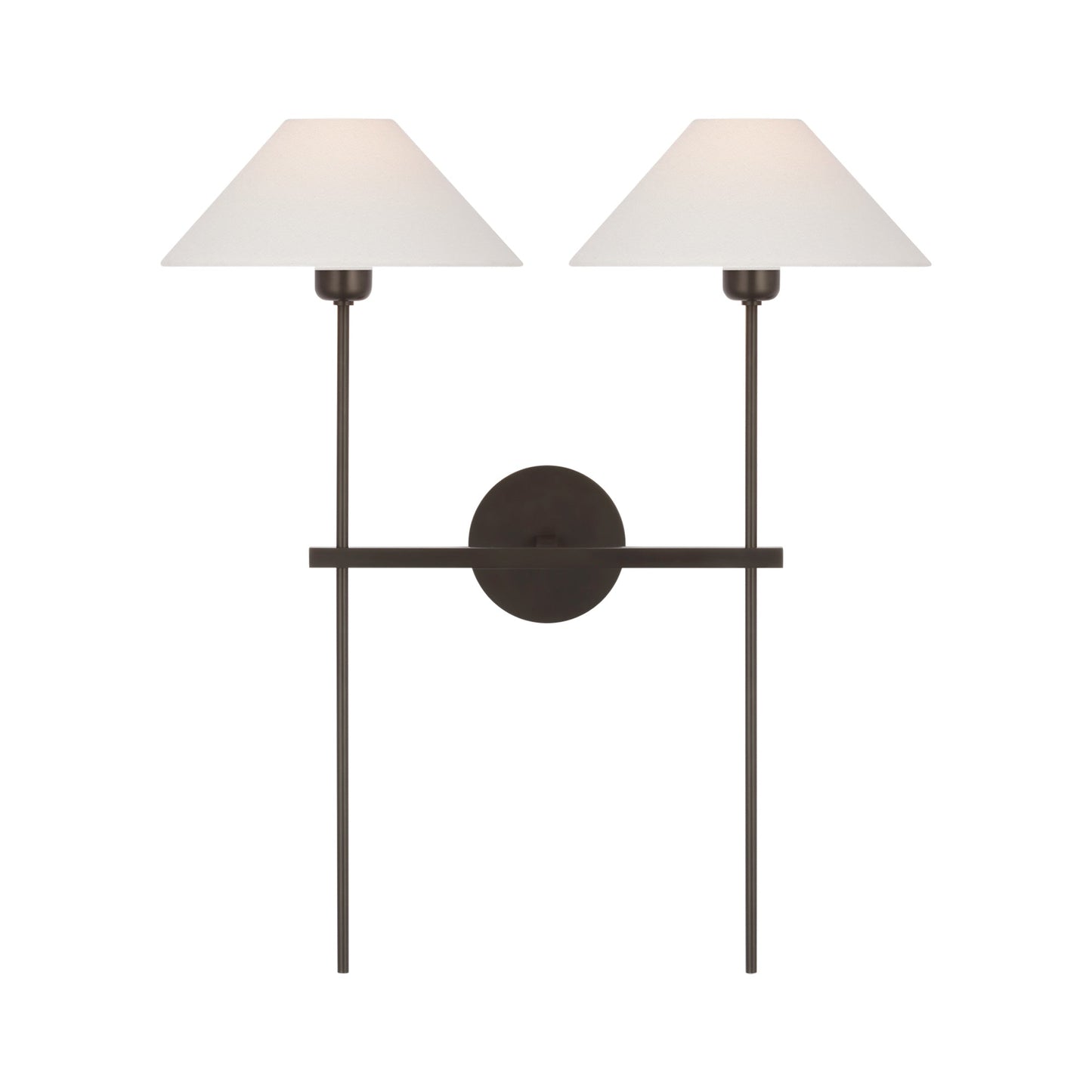 Hackney Tail Wall Light in Bronze (2-Light).