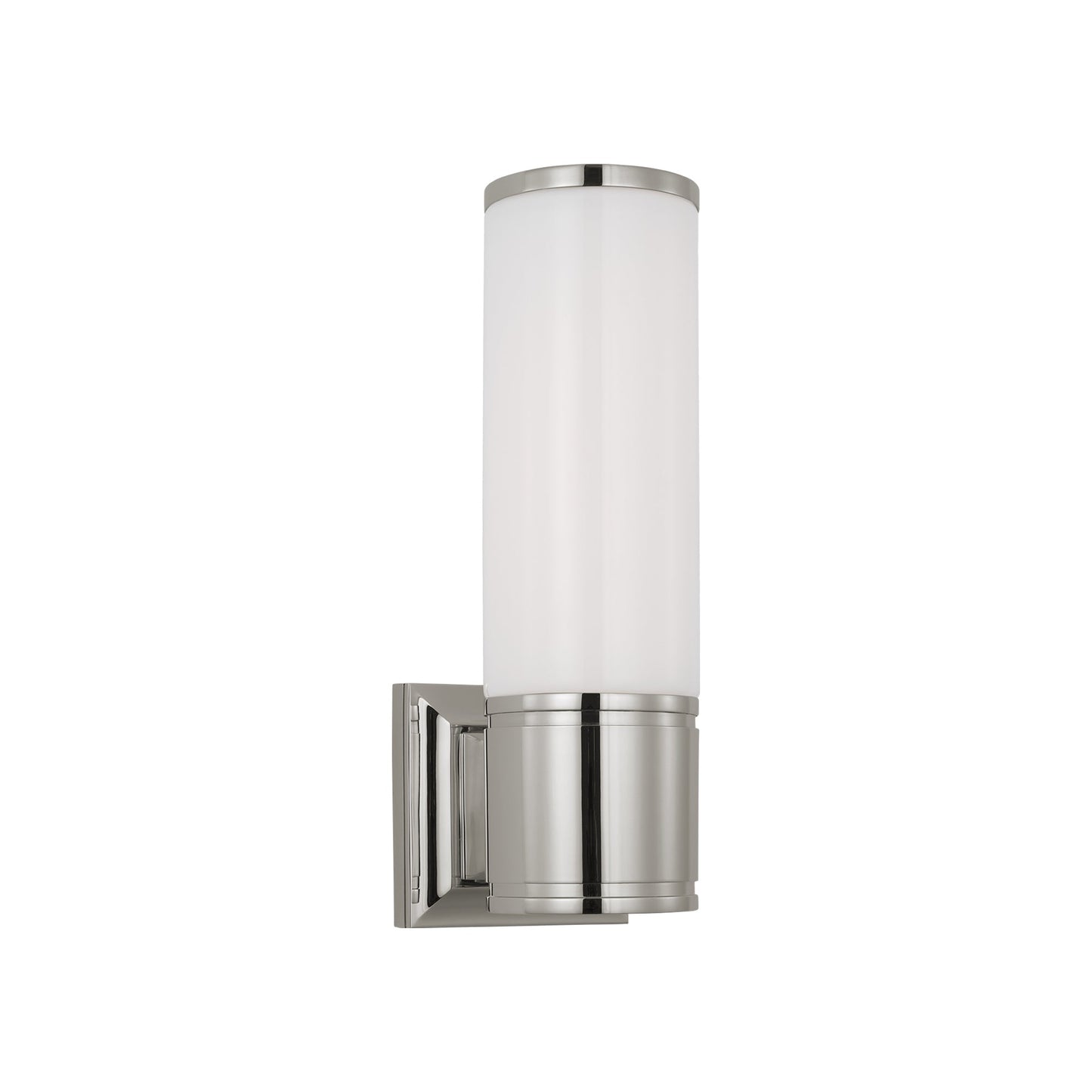 Halford LED Bath Wall Light in Polished Nickel (13.5-Inch).