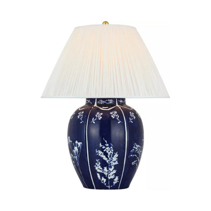 Halpern Table Lamp in Silk Pleated.