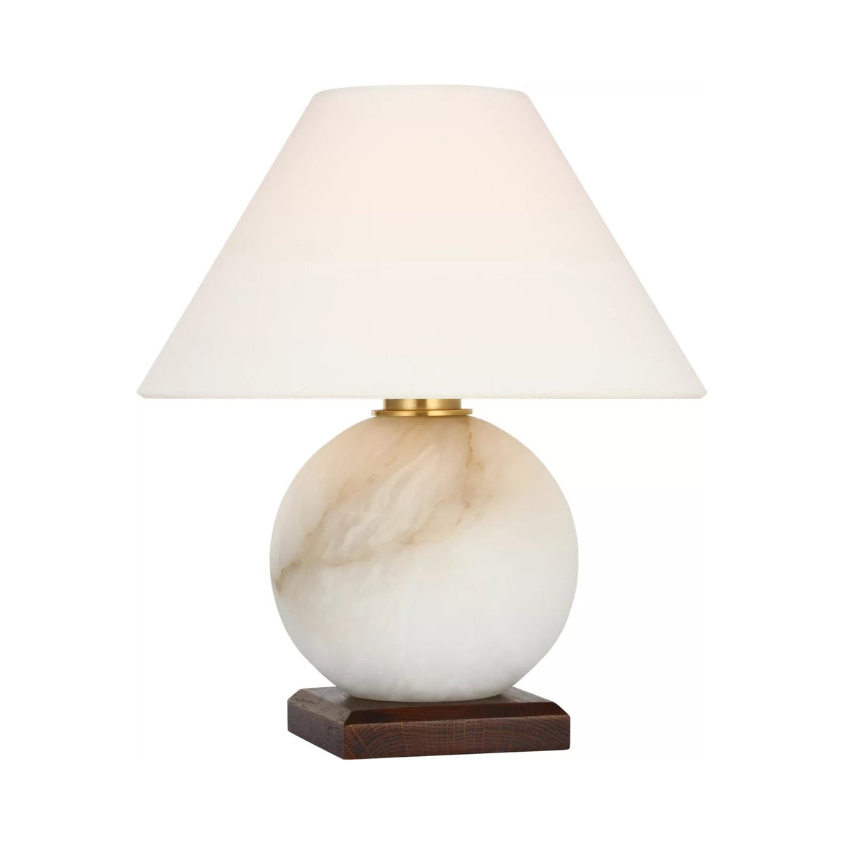 Hardwick LED Rechargeable Table Lamp in Alabaster.