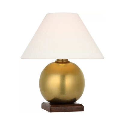 Hardwick LED Rechargeable Table Lamp in Natural Brass.