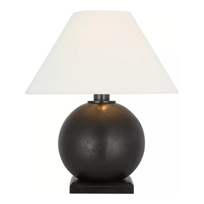 Hardwick Table Lamp in Museum Bronze and Black Ebony (19-Inch).