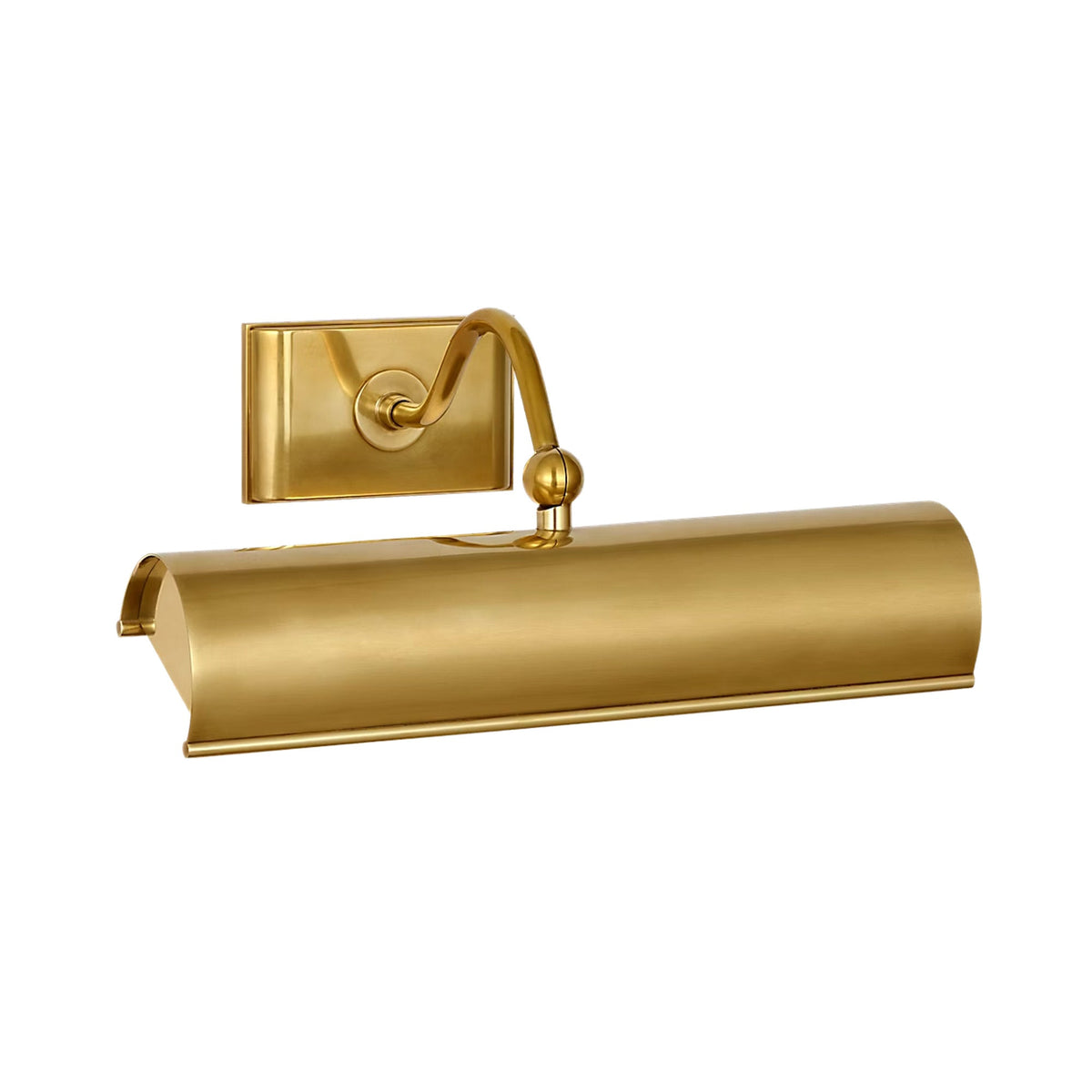Hessen Picture Light in Natural Brass (1-Light).