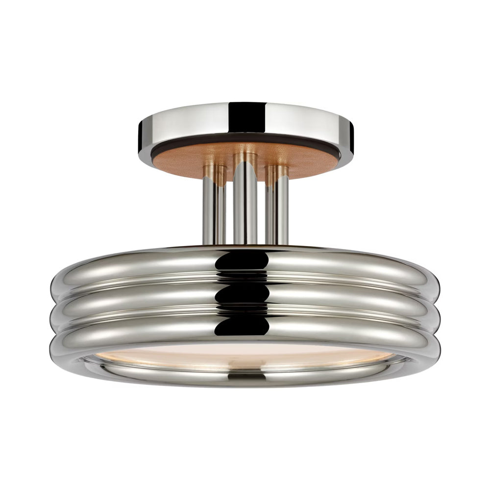 Hudson St. LED Semi Flush Mount Ceiling Light in Detail.