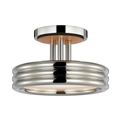 Hudson St. LED Semi Flush Mount Ceiling Light in Detail.