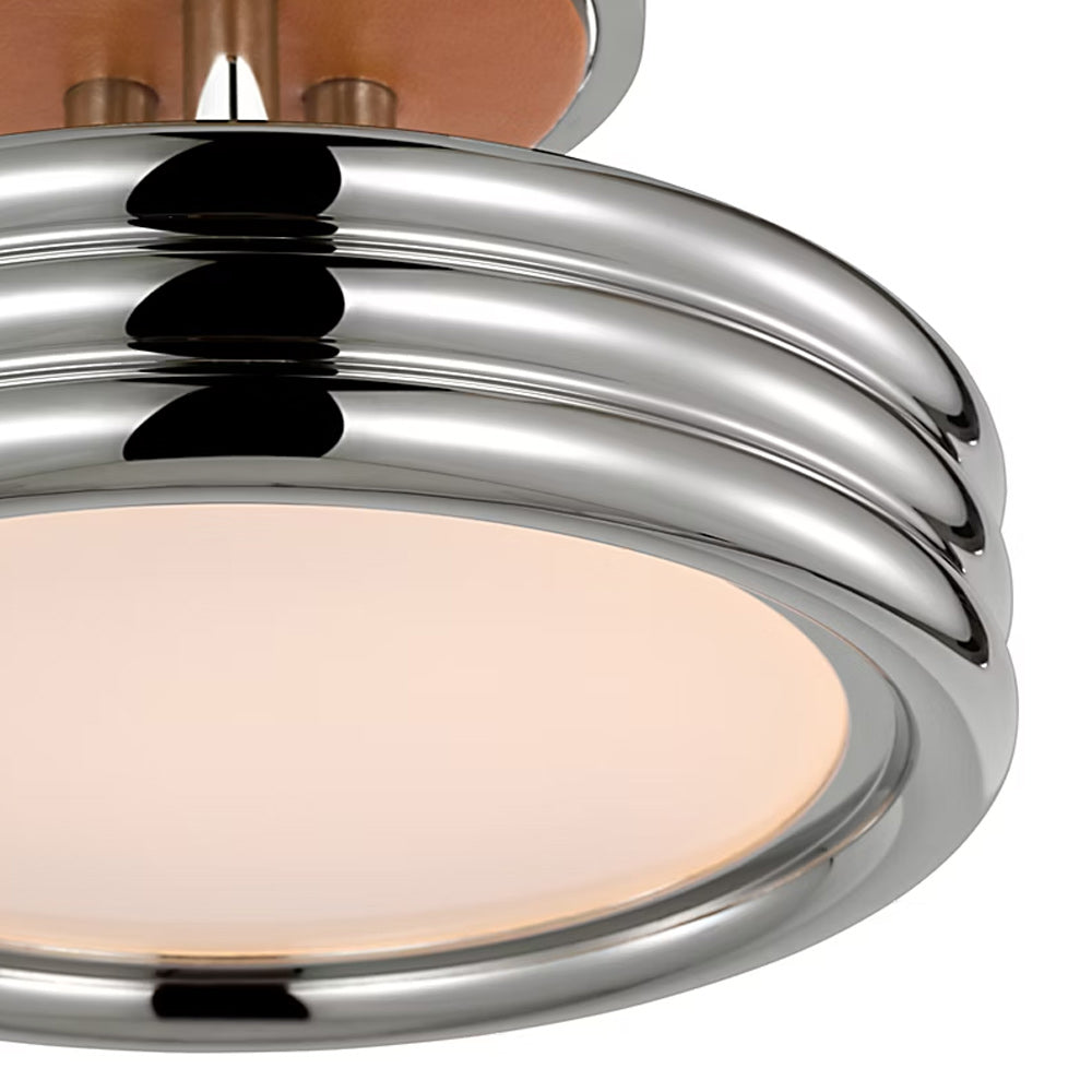 Hudson St. LED Semi Flush Mount Ceiling Light in Detail.