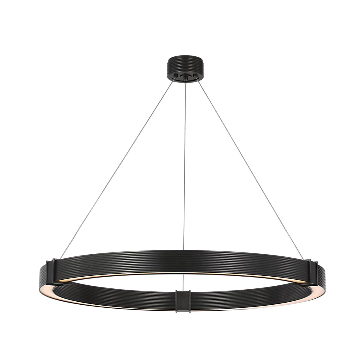 Hughes LED Chandelier in Bronze.
