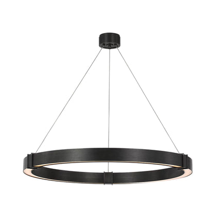 Hughes LED Chandelier in Bronze.