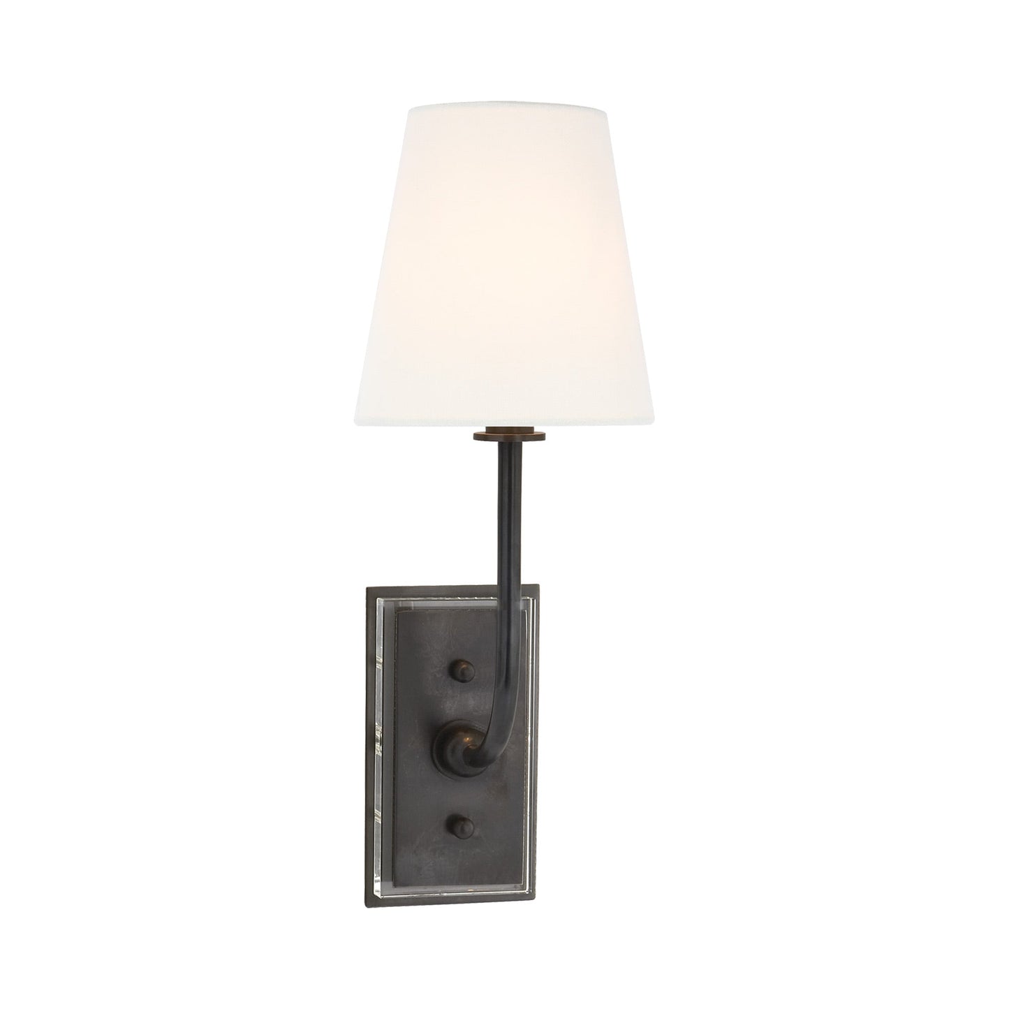 Hulton Wall Light in Bronze (Linen/Small).