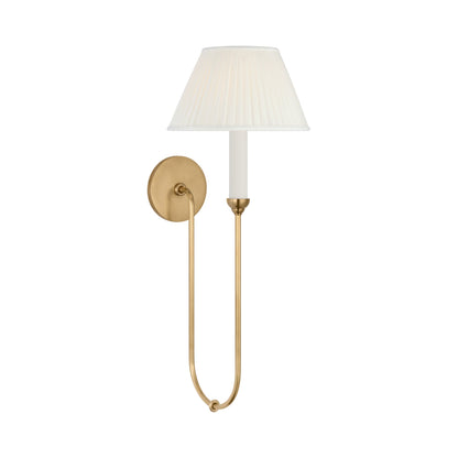 Ingela Wall Light in Hand-Rubbed Antique Brass (1-Light).