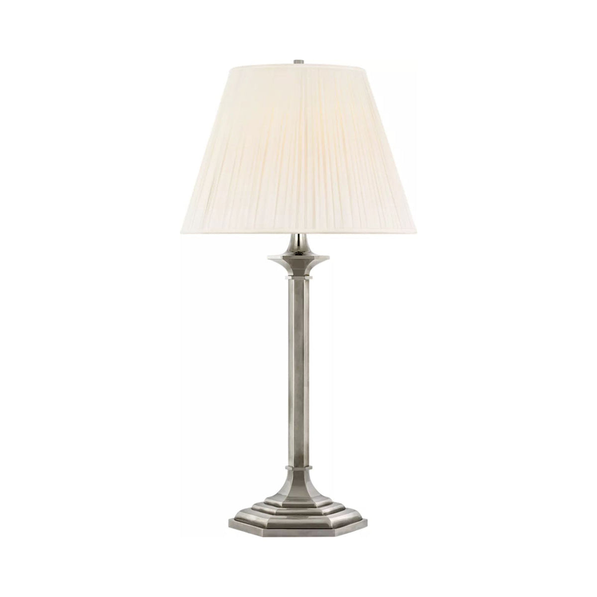 Irving Table Lamp in Butler's Silver.