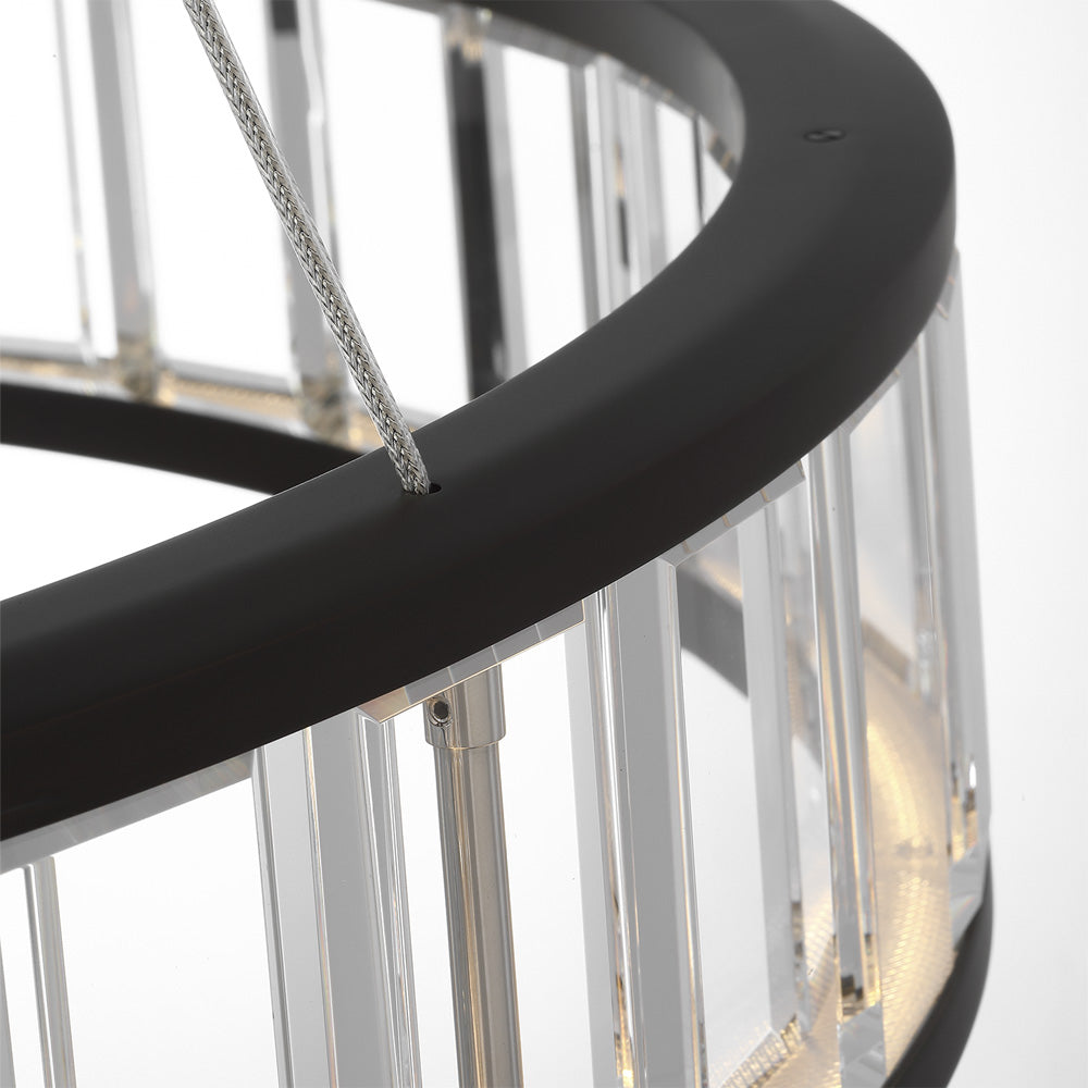 Iterna LED Ring Chandelier in Detail.